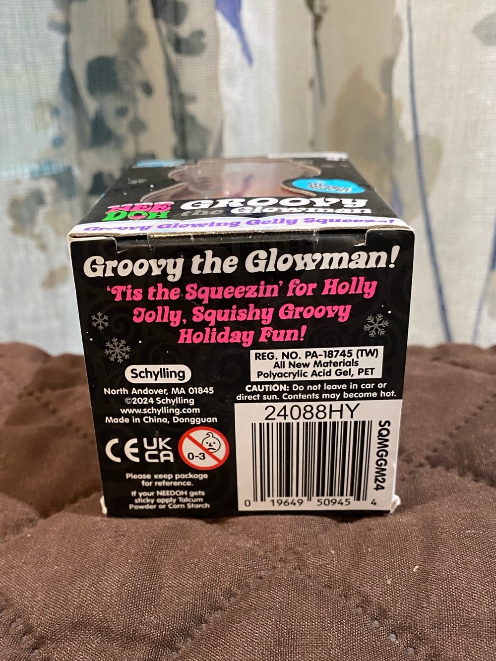 Nee Doh Groovy the Glowman - Pink Glow Gelly Squeeze - Picture 5 of 5